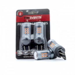 W21/5W LED ĹžĂĄrovky (24 x SMD 3030) ÄervenĂĄ CANBUS